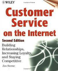 Customer Service on the Internet Book Cover by Jim Sterne